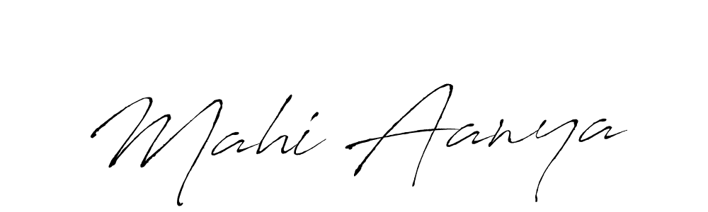 Design your own signature with our free online signature maker. With this signature software, you can create a handwritten (Antro_Vectra) signature for name Mahi Aanya. Mahi Aanya signature style 6 images and pictures png