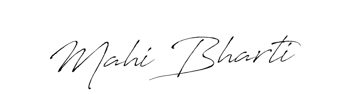 Make a beautiful signature design for name Mahi Bharti. With this signature (Antro_Vectra) style, you can create a handwritten signature for free. Mahi Bharti signature style 6 images and pictures png