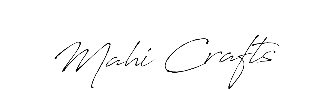 The best way (Antro_Vectra) to make a short signature is to pick only two or three words in your name. The name Mahi Crafts include a total of six letters. For converting this name. Mahi Crafts signature style 6 images and pictures png