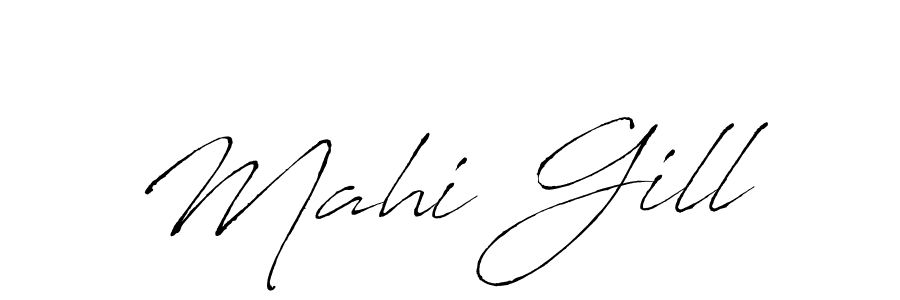 Also we have Mahi Gill name is the best signature style. Create professional handwritten signature collection using Antro_Vectra autograph style. Mahi Gill signature style 6 images and pictures png