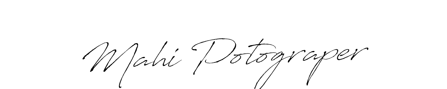 Design your own signature with our free online signature maker. With this signature software, you can create a handwritten (Antro_Vectra) signature for name Mahi Potograper. Mahi Potograper signature style 6 images and pictures png