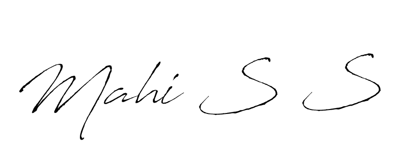 Create a beautiful signature design for name Mahi S S. With this signature (Antro_Vectra) fonts, you can make a handwritten signature for free. Mahi S S signature style 6 images and pictures png