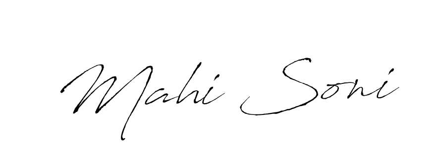 Mahi Soni stylish signature style. Best Handwritten Sign (Antro_Vectra) for my name. Handwritten Signature Collection Ideas for my name Mahi Soni. Mahi Soni signature style 6 images and pictures png