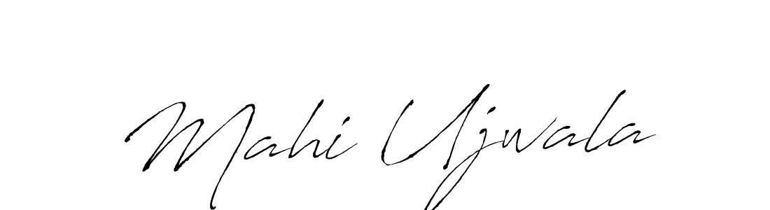 How to make Mahi Ujwala signature? Antro_Vectra is a professional autograph style. Create handwritten signature for Mahi Ujwala name. Mahi Ujwala signature style 6 images and pictures png