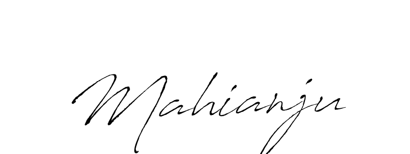 The best way (Antro_Vectra) to make a short signature is to pick only two or three words in your name. The name Mahianju include a total of six letters. For converting this name. Mahianju signature style 6 images and pictures png