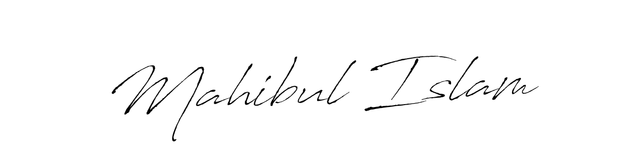 Create a beautiful signature design for name Mahibul Islam. With this signature (Antro_Vectra) fonts, you can make a handwritten signature for free. Mahibul Islam signature style 6 images and pictures png