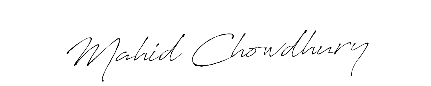 How to make Mahid Chowdhury signature? Antro_Vectra is a professional autograph style. Create handwritten signature for Mahid Chowdhury name. Mahid Chowdhury signature style 6 images and pictures png