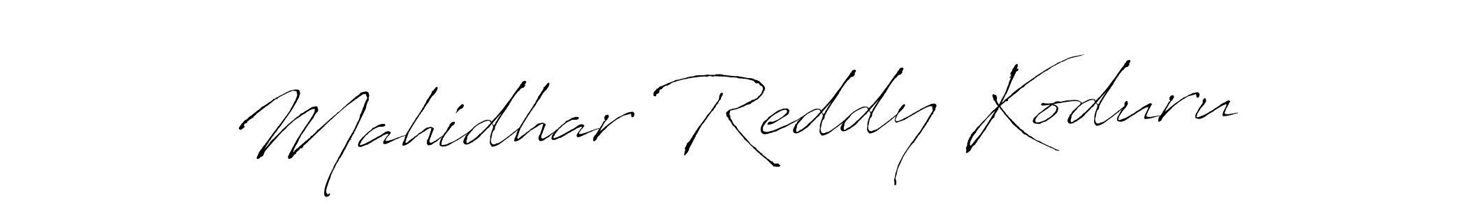 Make a beautiful signature design for name Mahidhar Reddy Koduru. Use this online signature maker to create a handwritten signature for free. Mahidhar Reddy Koduru signature style 6 images and pictures png