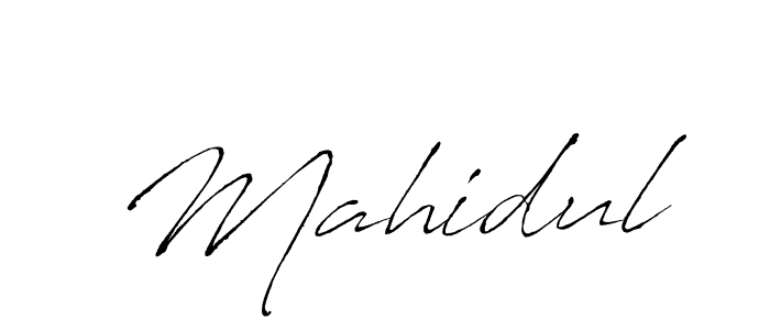 Design your own signature with our free online signature maker. With this signature software, you can create a handwritten (Antro_Vectra) signature for name Mahidul. Mahidul signature style 6 images and pictures png