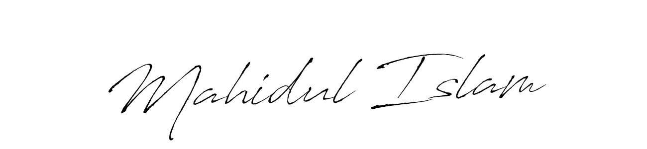 Mahidul Islam stylish signature style. Best Handwritten Sign (Antro_Vectra) for my name. Handwritten Signature Collection Ideas for my name Mahidul Islam. Mahidul Islam signature style 6 images and pictures png