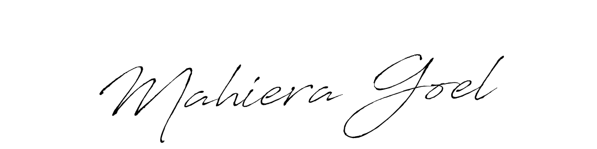 You should practise on your own different ways (Antro_Vectra) to write your name (Mahiera Goel) in signature. don't let someone else do it for you. Mahiera Goel signature style 6 images and pictures png