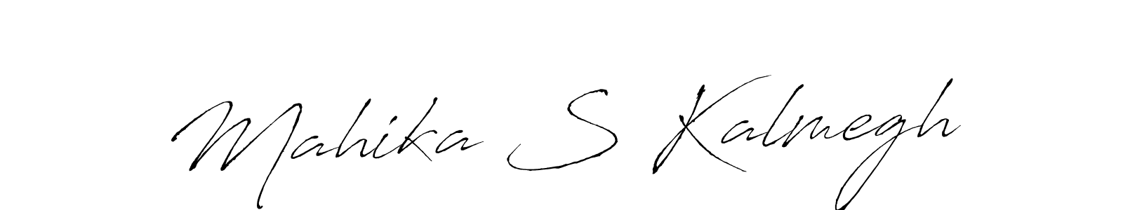 Create a beautiful signature design for name Mahika S Kalmegh. With this signature (Antro_Vectra) fonts, you can make a handwritten signature for free. Mahika S Kalmegh signature style 6 images and pictures png