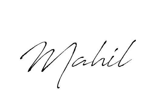 Make a beautiful signature design for name Mahil. With this signature (Antro_Vectra) style, you can create a handwritten signature for free. Mahil signature style 6 images and pictures png