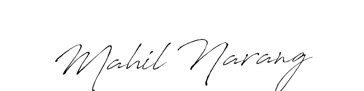 You should practise on your own different ways (Antro_Vectra) to write your name (Mahil Narang) in signature. don't let someone else do it for you. Mahil Narang signature style 6 images and pictures png