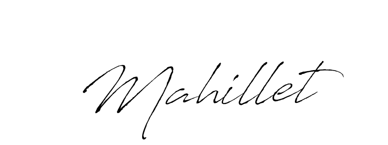 Design your own signature with our free online signature maker. With this signature software, you can create a handwritten (Antro_Vectra) signature for name Mahillet. Mahillet signature style 6 images and pictures png