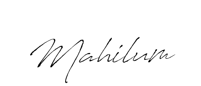 You should practise on your own different ways (Antro_Vectra) to write your name (Mahilum) in signature. don't let someone else do it for you. Mahilum signature style 6 images and pictures png