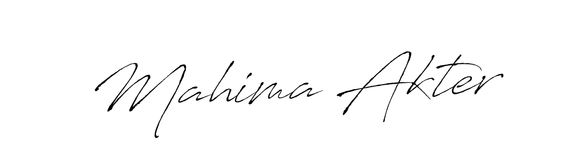 How to make Mahima Akter name signature. Use Antro_Vectra style for creating short signs online. This is the latest handwritten sign. Mahima Akter signature style 6 images and pictures png