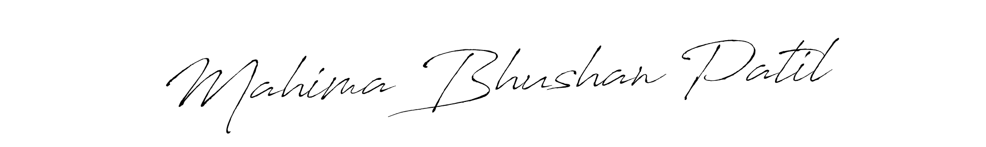 Use a signature maker to create a handwritten signature online. With this signature software, you can design (Antro_Vectra) your own signature for name Mahima Bhushan Patil. Mahima Bhushan Patil signature style 6 images and pictures png