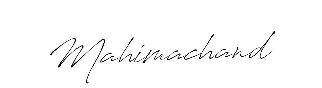 Use a signature maker to create a handwritten signature online. With this signature software, you can design (Antro_Vectra) your own signature for name Mahimachand. Mahimachand signature style 6 images and pictures png