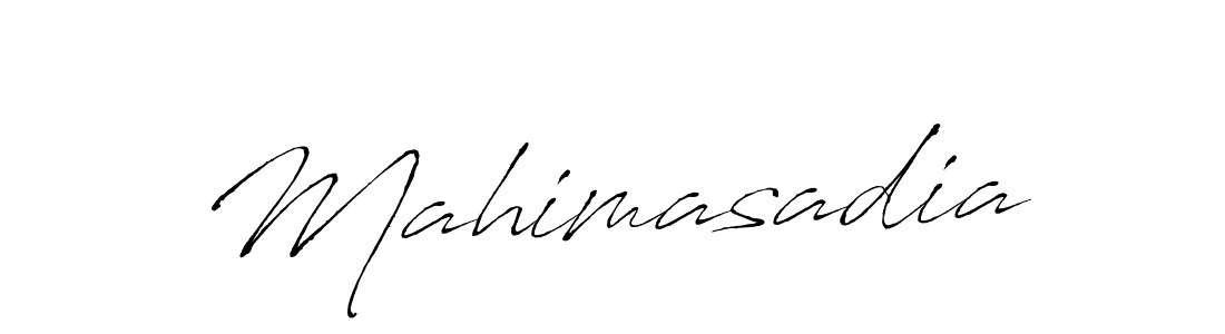 How to make Mahimasadia signature? Antro_Vectra is a professional autograph style. Create handwritten signature for Mahimasadia name. Mahimasadia signature style 6 images and pictures png