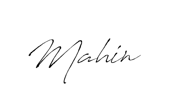 How to make Mahin  name signature. Use Antro_Vectra style for creating short signs online. This is the latest handwritten sign. Mahin  signature style 6 images and pictures png