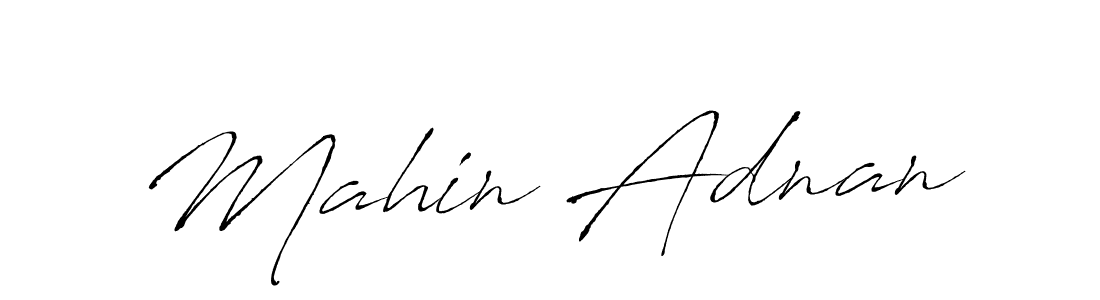 Mahin Adnan stylish signature style. Best Handwritten Sign (Antro_Vectra) for my name. Handwritten Signature Collection Ideas for my name Mahin Adnan. Mahin Adnan signature style 6 images and pictures png