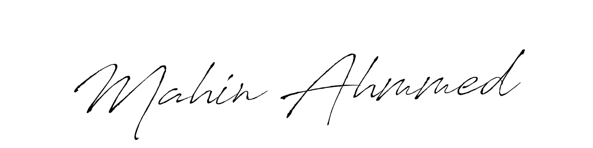 The best way (Antro_Vectra) to make a short signature is to pick only two or three words in your name. The name Mahin Ahmmed include a total of six letters. For converting this name. Mahin Ahmmed signature style 6 images and pictures png