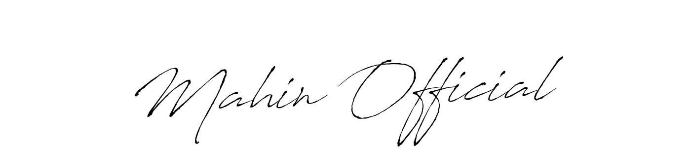 How to make Mahin Official signature? Antro_Vectra is a professional autograph style. Create handwritten signature for Mahin Official name. Mahin Official signature style 6 images and pictures png