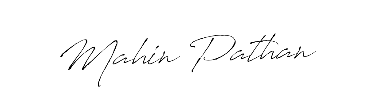 How to make Mahin Pathan name signature. Use Antro_Vectra style for creating short signs online. This is the latest handwritten sign. Mahin Pathan signature style 6 images and pictures png