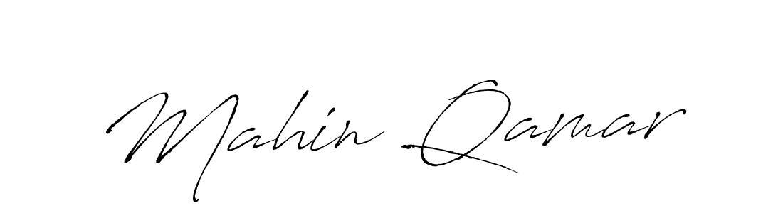 Create a beautiful signature design for name Mahin Qamar. With this signature (Antro_Vectra) fonts, you can make a handwritten signature for free. Mahin Qamar signature style 6 images and pictures png