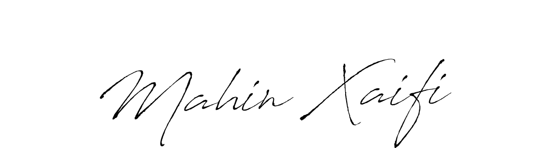 How to make Mahin Xaifi signature? Antro_Vectra is a professional autograph style. Create handwritten signature for Mahin Xaifi name. Mahin Xaifi signature style 6 images and pictures png