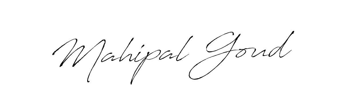How to make Mahipal Goud name signature. Use Antro_Vectra style for creating short signs online. This is the latest handwritten sign. Mahipal Goud signature style 6 images and pictures png