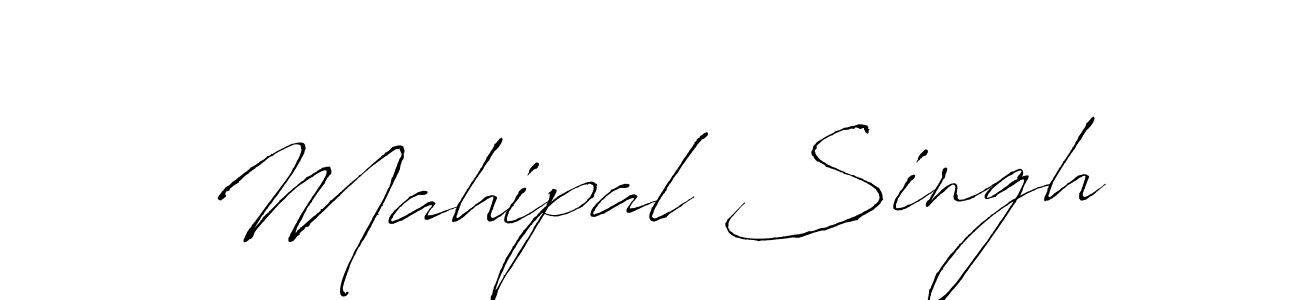 Create a beautiful signature design for name Mahipal Singh. With this signature (Antro_Vectra) fonts, you can make a handwritten signature for free. Mahipal Singh signature style 6 images and pictures png