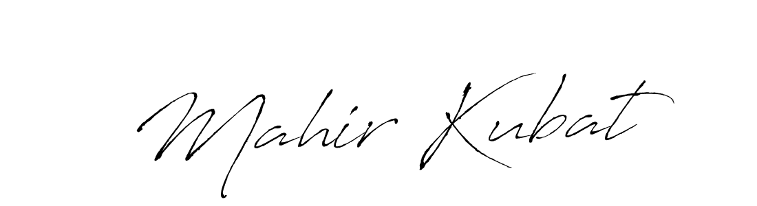 Antro_Vectra is a professional signature style that is perfect for those who want to add a touch of class to their signature. It is also a great choice for those who want to make their signature more unique. Get Mahir Kubat name to fancy signature for free. Mahir Kubat signature style 6 images and pictures png