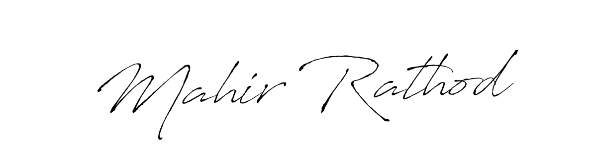 How to make Mahir Rathod name signature. Use Antro_Vectra style for creating short signs online. This is the latest handwritten sign. Mahir Rathod signature style 6 images and pictures png