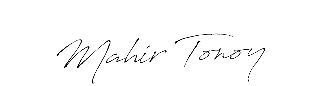 Also we have Mahir Tonoy name is the best signature style. Create professional handwritten signature collection using Antro_Vectra autograph style. Mahir Tonoy signature style 6 images and pictures png