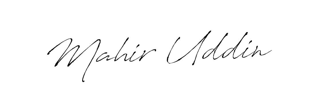 Design your own signature with our free online signature maker. With this signature software, you can create a handwritten (Antro_Vectra) signature for name Mahir Uddin. Mahir Uddin signature style 6 images and pictures png