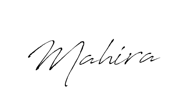 Use a signature maker to create a handwritten signature online. With this signature software, you can design (Antro_Vectra) your own signature for name Mahira. Mahira signature style 6 images and pictures png