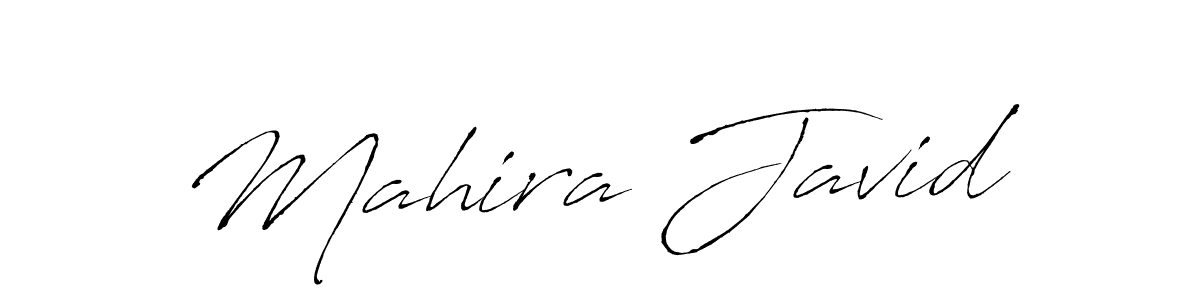 Design your own signature with our free online signature maker. With this signature software, you can create a handwritten (Antro_Vectra) signature for name Mahira Javid. Mahira Javid signature style 6 images and pictures png