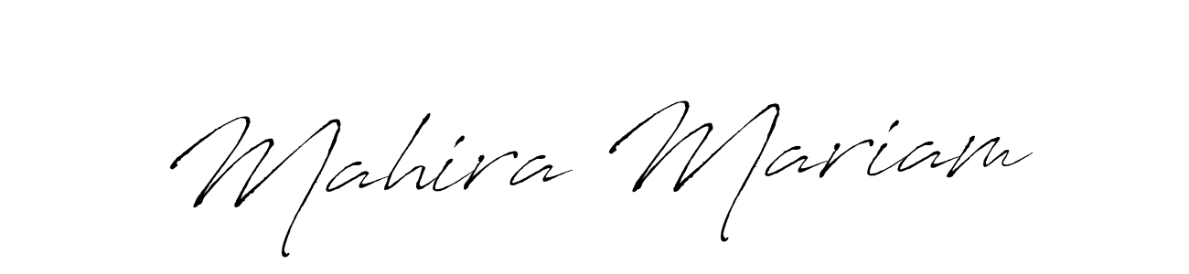 It looks lik you need a new signature style for name Mahira Mariam. Design unique handwritten (Antro_Vectra) signature with our free signature maker in just a few clicks. Mahira Mariam signature style 6 images and pictures png