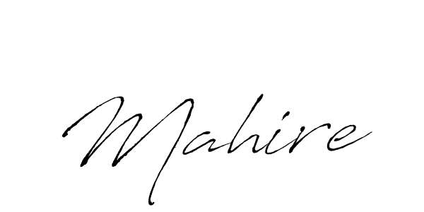 Make a beautiful signature design for name Mahire. With this signature (Antro_Vectra) style, you can create a handwritten signature for free. Mahire signature style 6 images and pictures png