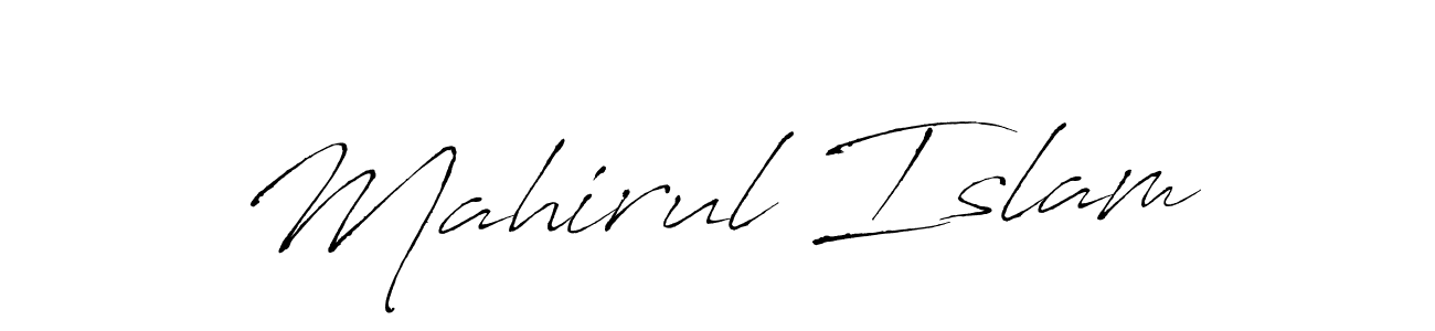 Use a signature maker to create a handwritten signature online. With this signature software, you can design (Antro_Vectra) your own signature for name Mahirul Islam. Mahirul Islam signature style 6 images and pictures png