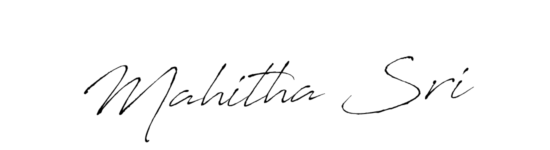 Design your own signature with our free online signature maker. With this signature software, you can create a handwritten (Antro_Vectra) signature for name Mahitha Sri. Mahitha Sri signature style 6 images and pictures png