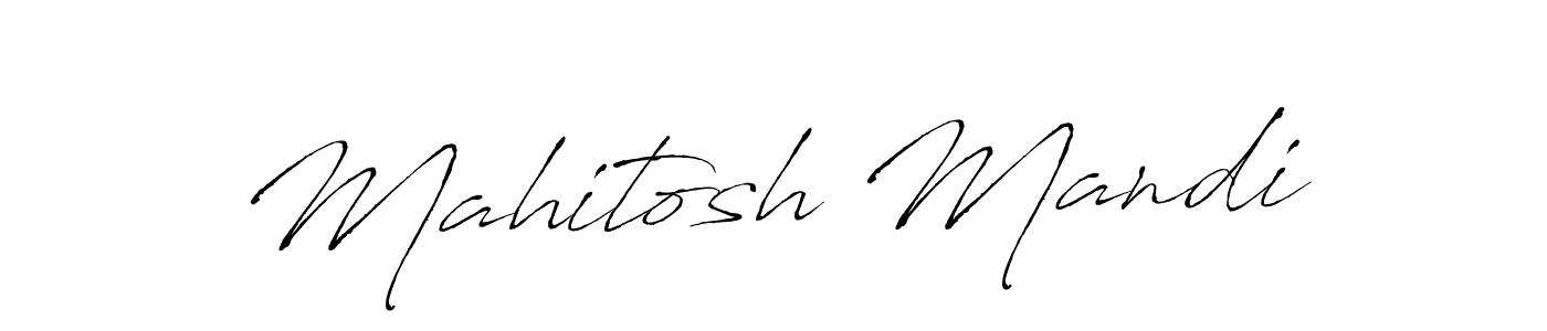 Use a signature maker to create a handwritten signature online. With this signature software, you can design (Antro_Vectra) your own signature for name Mahitosh Mandi. Mahitosh Mandi signature style 6 images and pictures png