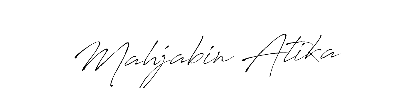 Also You can easily find your signature by using the search form. We will create Mahjabin Atika name handwritten signature images for you free of cost using Antro_Vectra sign style. Mahjabin Atika signature style 6 images and pictures png