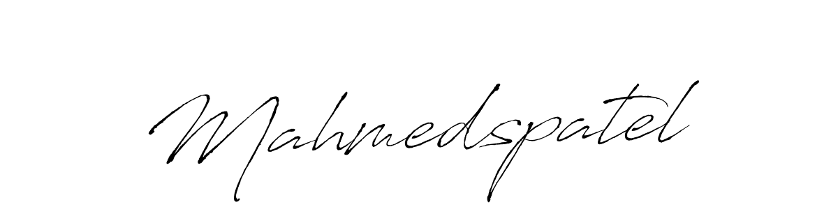 Mahmedspatel stylish signature style. Best Handwritten Sign (Antro_Vectra) for my name. Handwritten Signature Collection Ideas for my name Mahmedspatel. Mahmedspatel signature style 6 images and pictures png