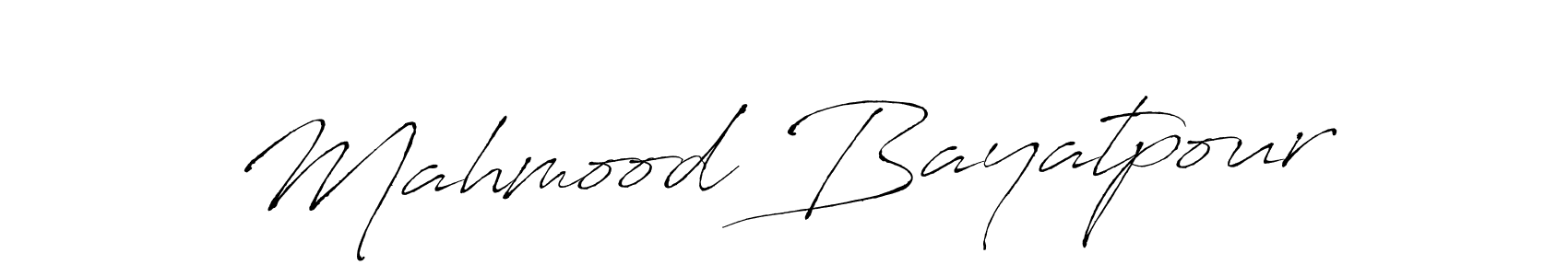 Mahmood Bayatpour stylish signature style. Best Handwritten Sign (Antro_Vectra) for my name. Handwritten Signature Collection Ideas for my name Mahmood Bayatpour. Mahmood Bayatpour signature style 6 images and pictures png