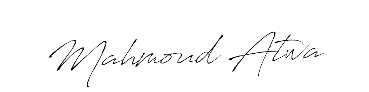 The best way (Antro_Vectra) to make a short signature is to pick only two or three words in your name. The name Mahmoud Atwa include a total of six letters. For converting this name. Mahmoud Atwa signature style 6 images and pictures png