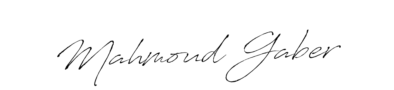 Mahmoud Gaber stylish signature style. Best Handwritten Sign (Antro_Vectra) for my name. Handwritten Signature Collection Ideas for my name Mahmoud Gaber. Mahmoud Gaber signature style 6 images and pictures png
