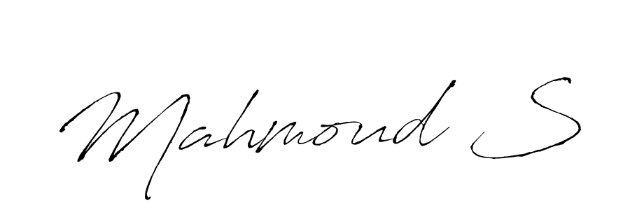 It looks lik you need a new signature style for name Mahmoud S. Design unique handwritten (Antro_Vectra) signature with our free signature maker in just a few clicks. Mahmoud S signature style 6 images and pictures png